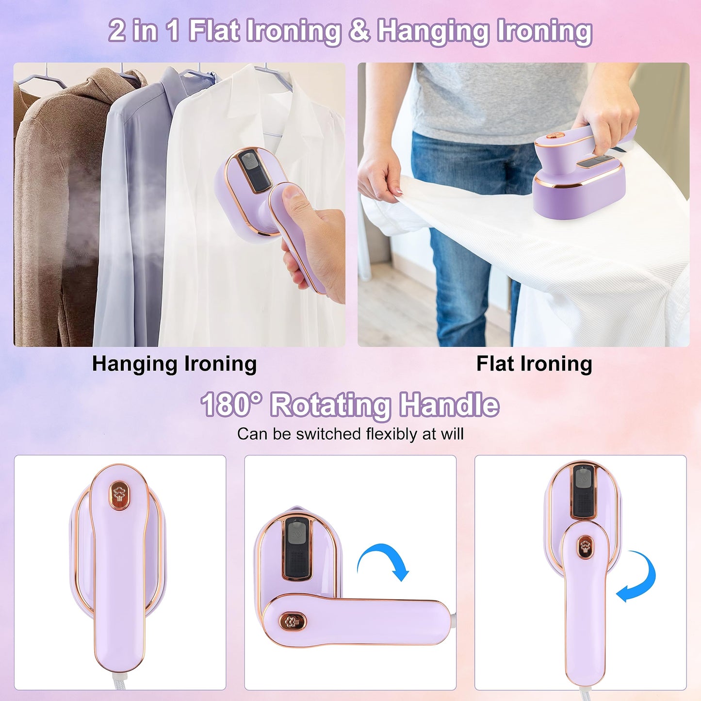 Handheld Mini Electric Steam Garment Iron - Portable Travel Iron™