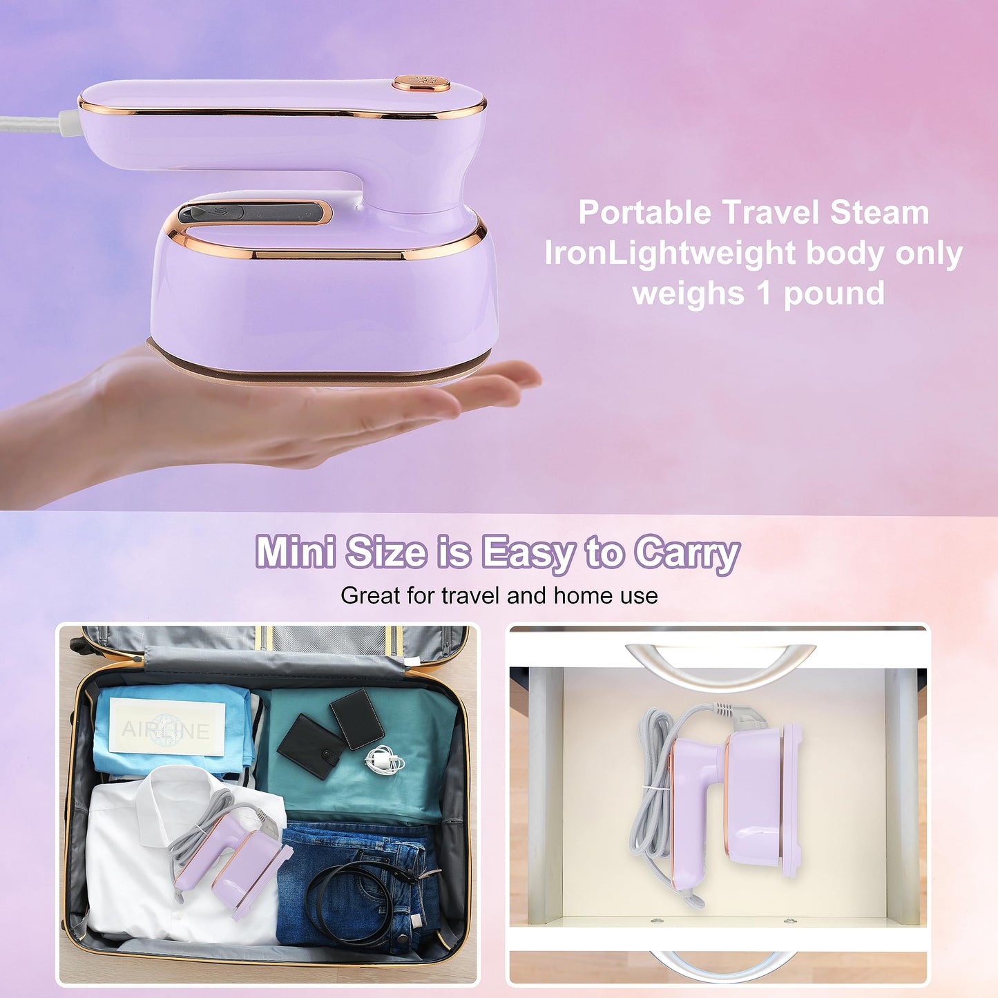 Handheld Mini Electric Steam Garment Iron - Portable Travel Iron™